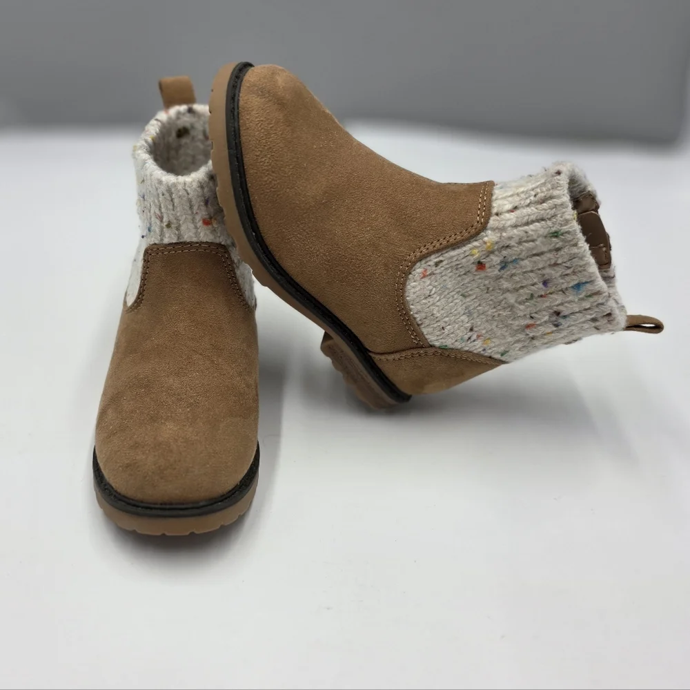 Cat & Jack Emmaline Zipper Booties size 8